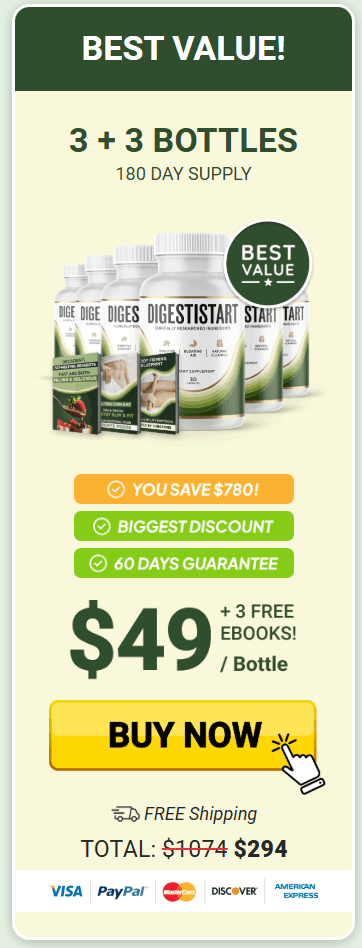 Buy 6 bottles DigestiStart best value