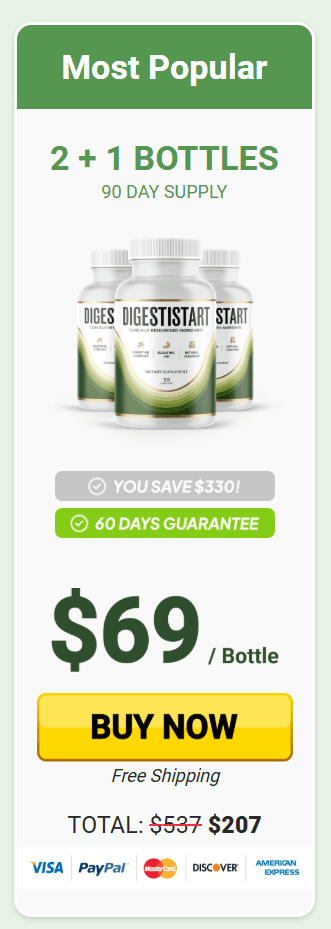 Buy 3 bottles DigestiStart popular choice