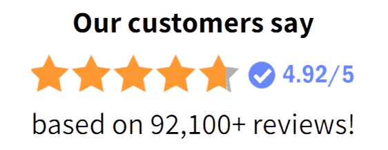 5-star customer ratings banner